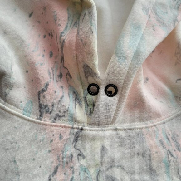 Rails Maren Hoodie Ivory Pastel Marble Women's Size M Sweatshirt - Picture 3 of 12